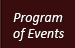Program of Events 2008 - 2009